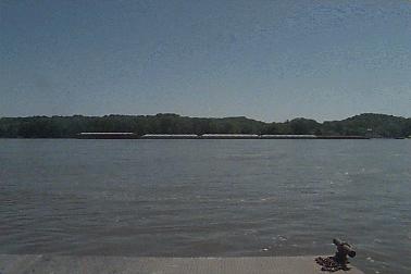 Barges on the Mississippi